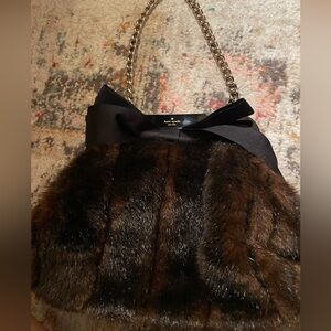 Kate side faux fur bag